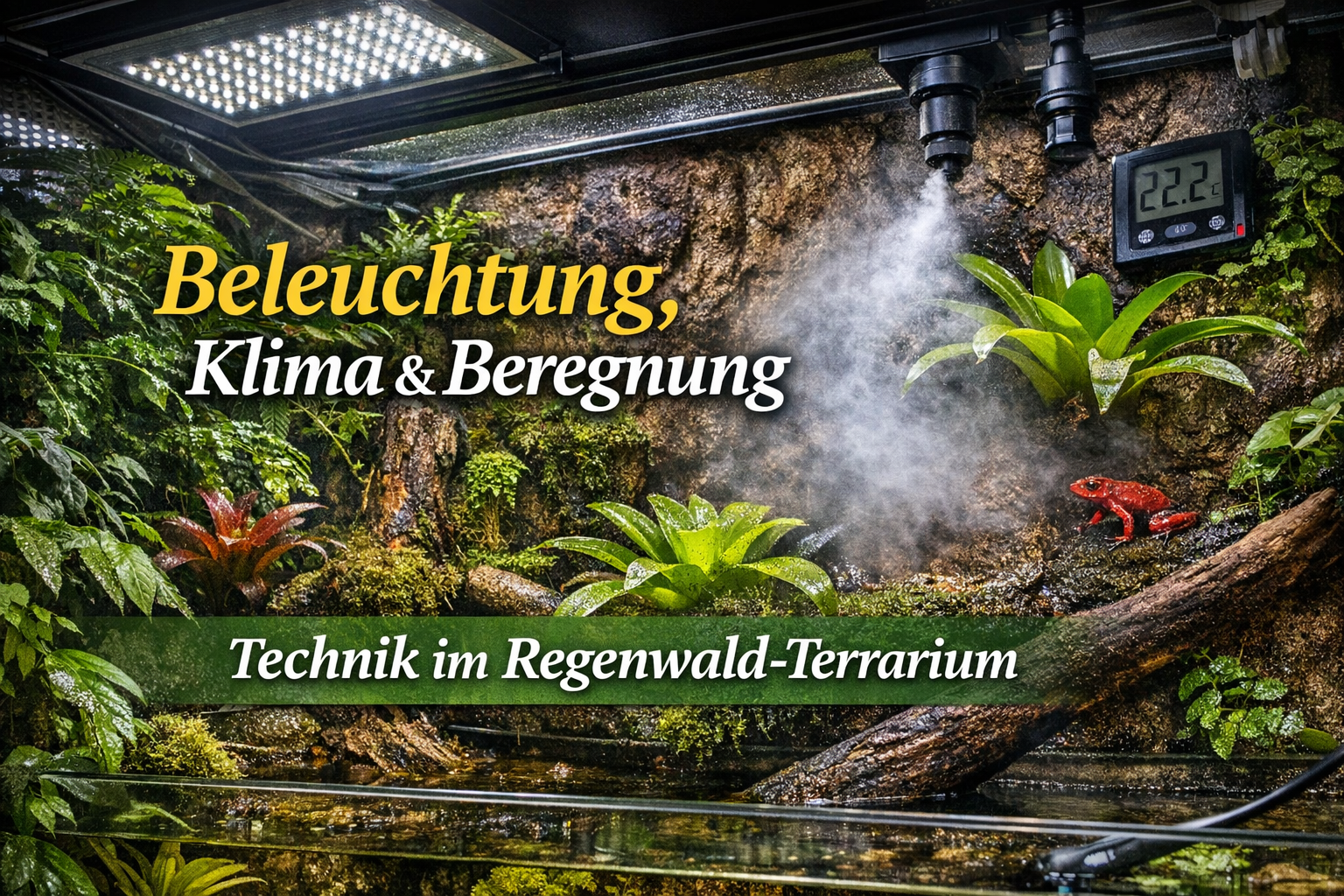 Regenwald-Terrarium einrichten – Anleitung für Anfänger