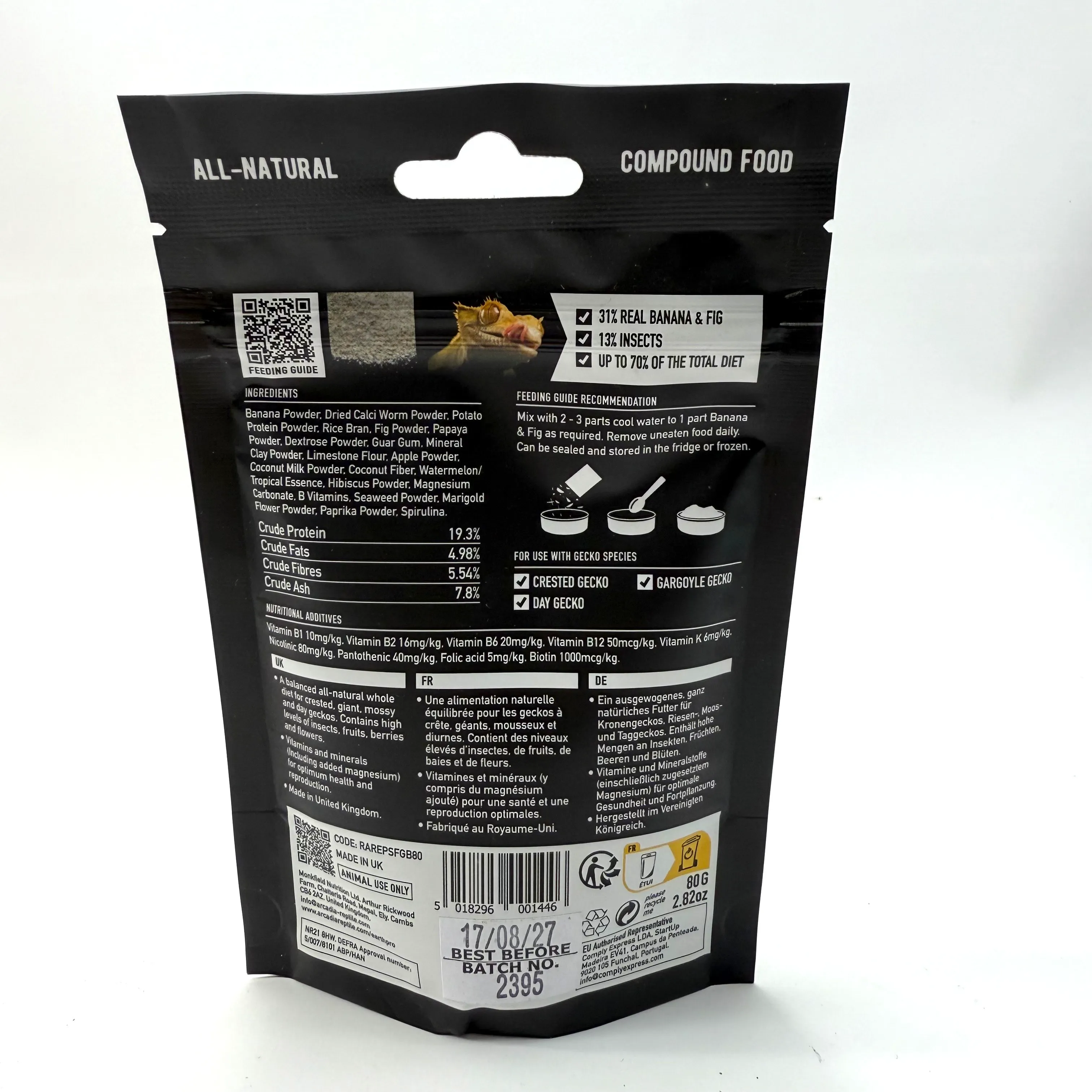 Arcadia Earth Pro Sticky Food Gold Banane & Feige