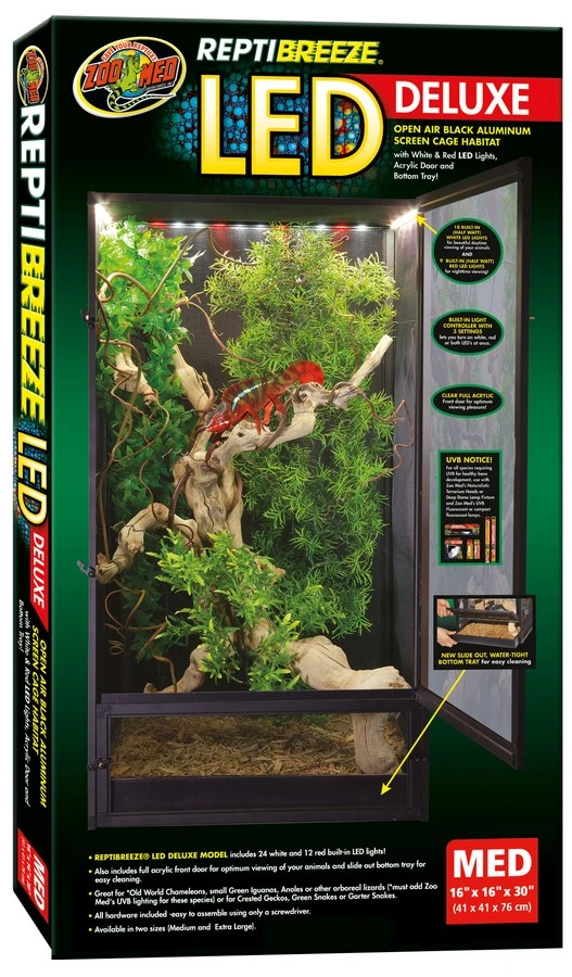Zoo Med ReptiBreeze LED Deluxe 41 x 41 x 76 cm
