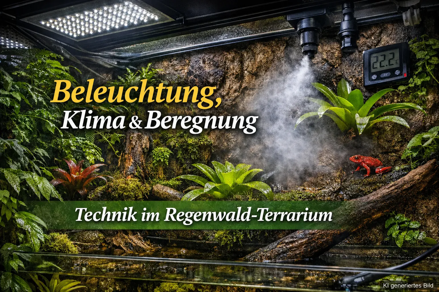 Regenwald-Terrarium einrichten – Anleitung für Anfänger