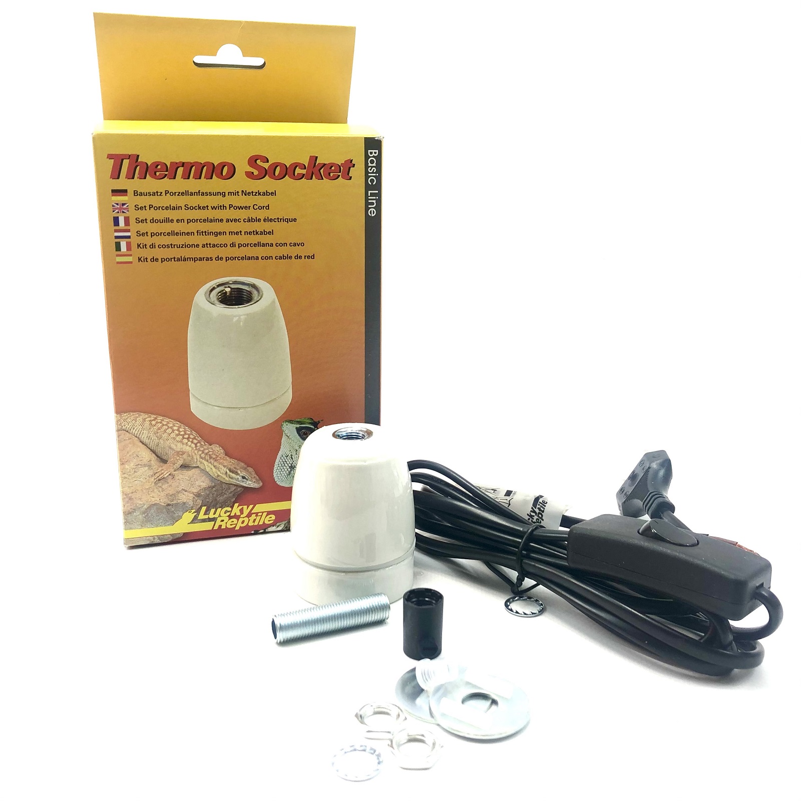 Thermo Socket Porzellanfassung mit Netzkabel