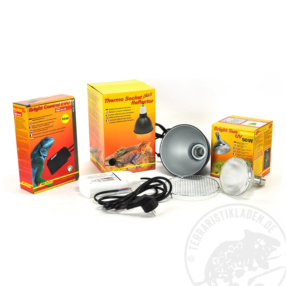 Bright Sun Desert Evo Socket + Reflektor Set 50 Watt