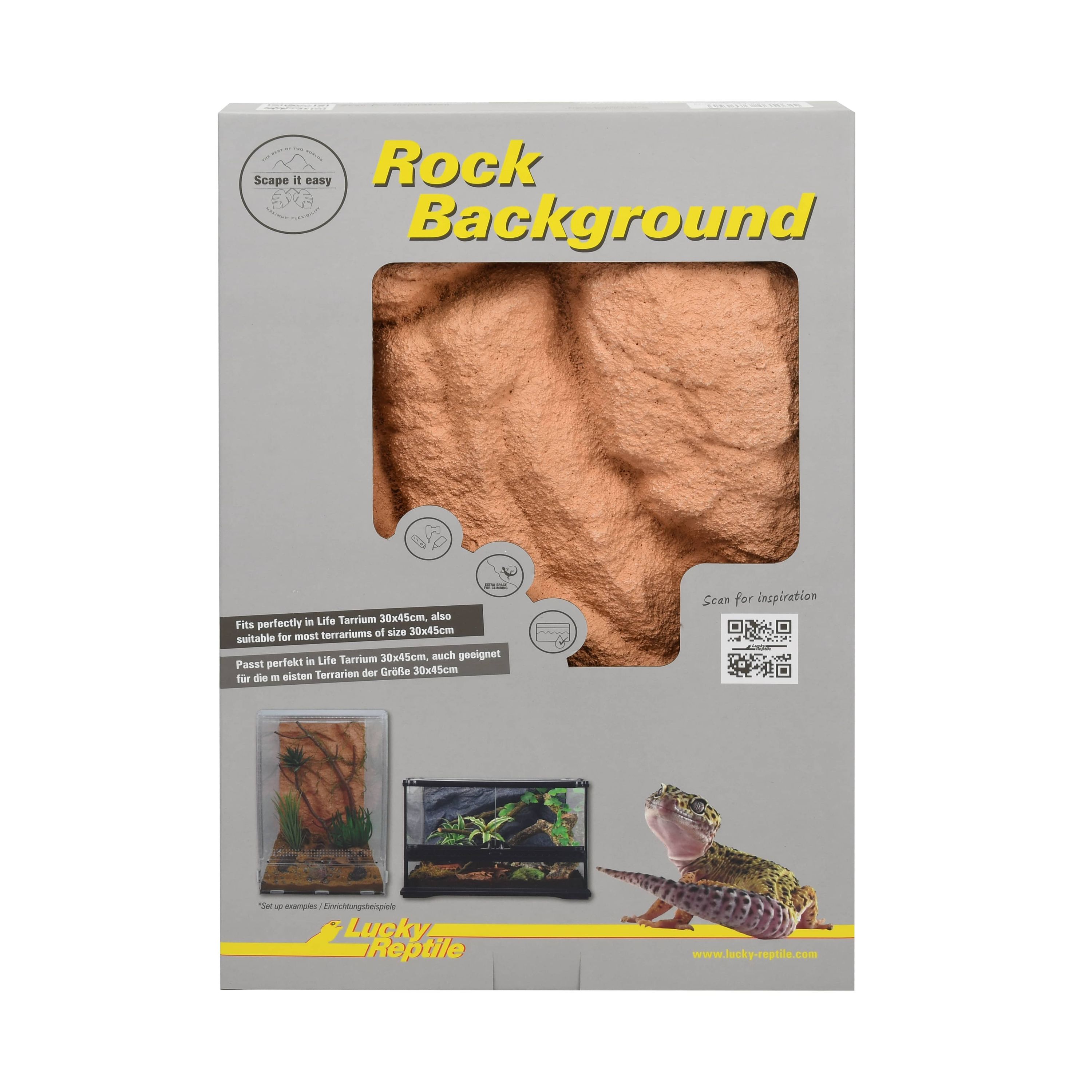 Lucky Reptile Rock Background  28 x 43 cm|Outback Red