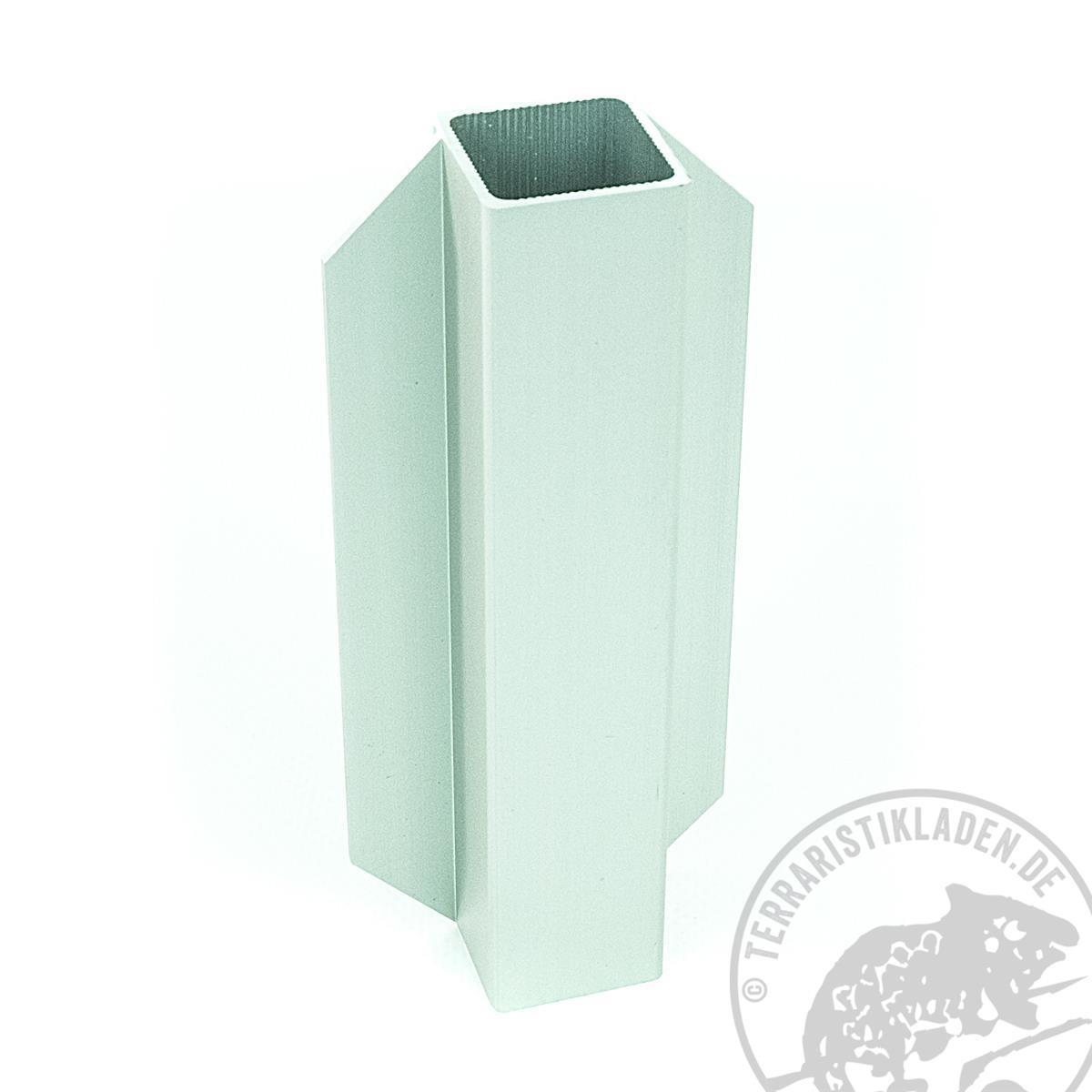 Aluprofil 2 Stege Vierkantrohr 25 x 25 mm 100 cm