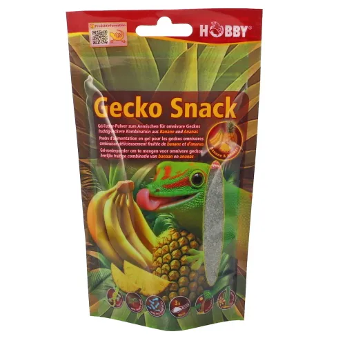 Gecko Snack Banane und Ananas
