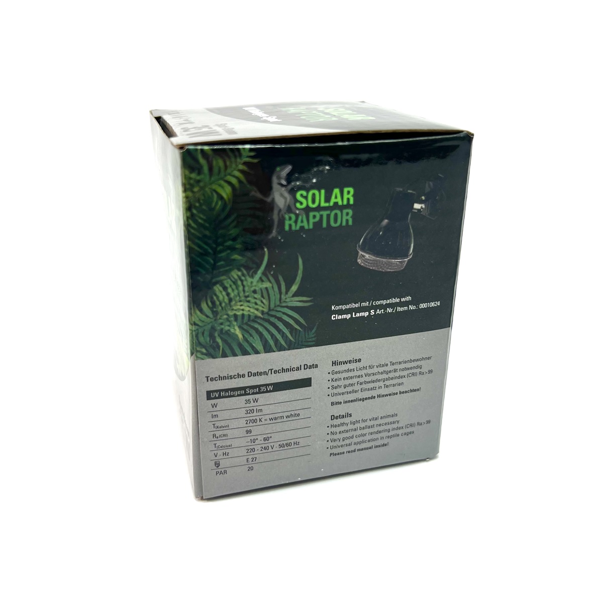 SOLAR RAPTOR UV Halogen Spot 100 Watt 