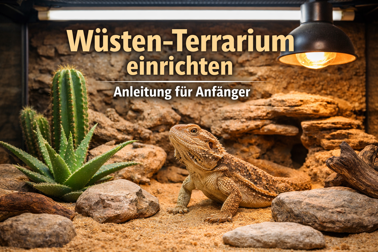 Wüsten-Terrarium einrichten – Anleitung für Anfänger