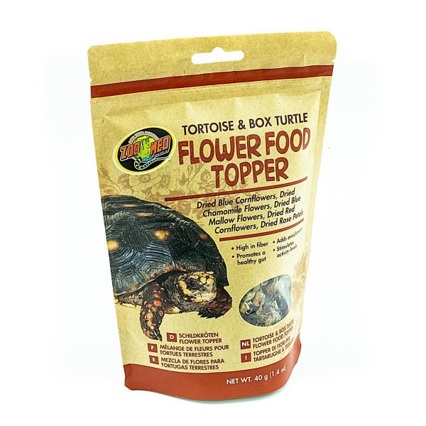 Zoo Med Tortoise Box Turtle Flower Food Topper 6 g